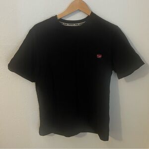 Wrangler Black Short Sleeve Tees Work Wear